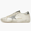 Golden Goose Super-star White Silver Glitter (women's)
