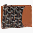 Goyard Bourbon Zipped Card Holder Black/Tan