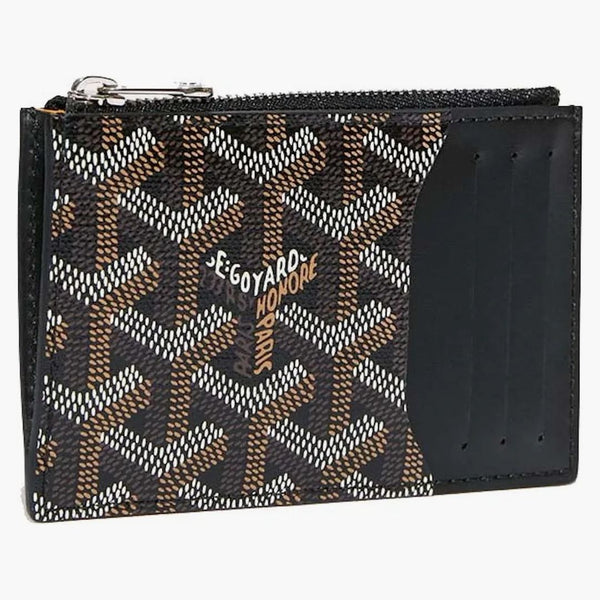 Goyard Bourbon Zipped Card Holder Black