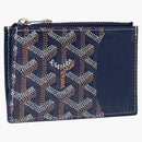 Goyard Bourbon Zipped Card Holder Navy Blue