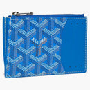 Goyard Bourbon Zipped Card Holder Sky Blue