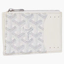 Goyard Bourbon Zipped Card Holder White