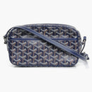 Goyard Cap Vert Crossbody Goyardine Navy Blue