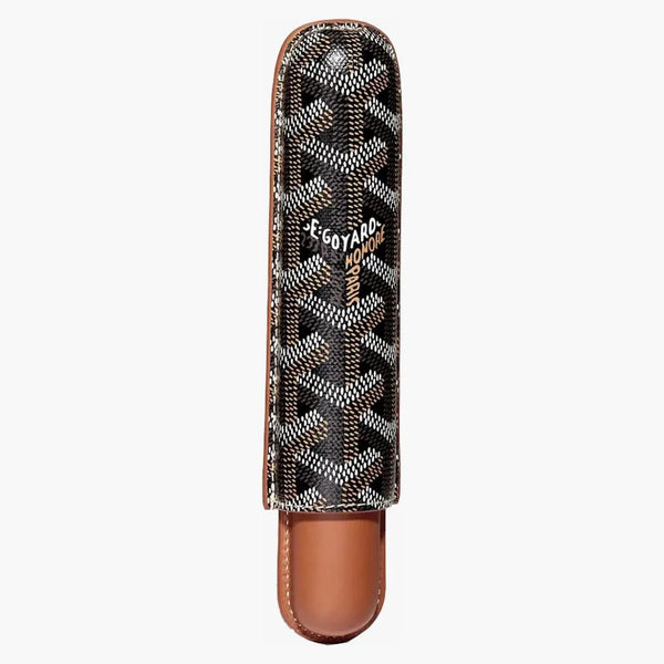 Goyard Churchill Single Cigar Case Black/tan