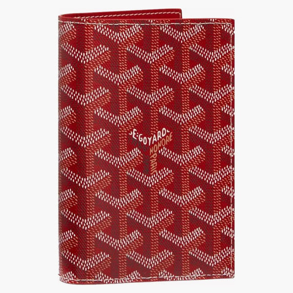 Goyard Grenelle Passport Cover Red