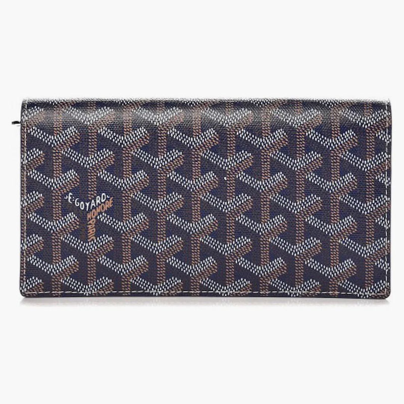 Goyard Richelieu Wallet Goyardine Navy