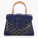 Goyard Saigon Goyardine Mini Navy