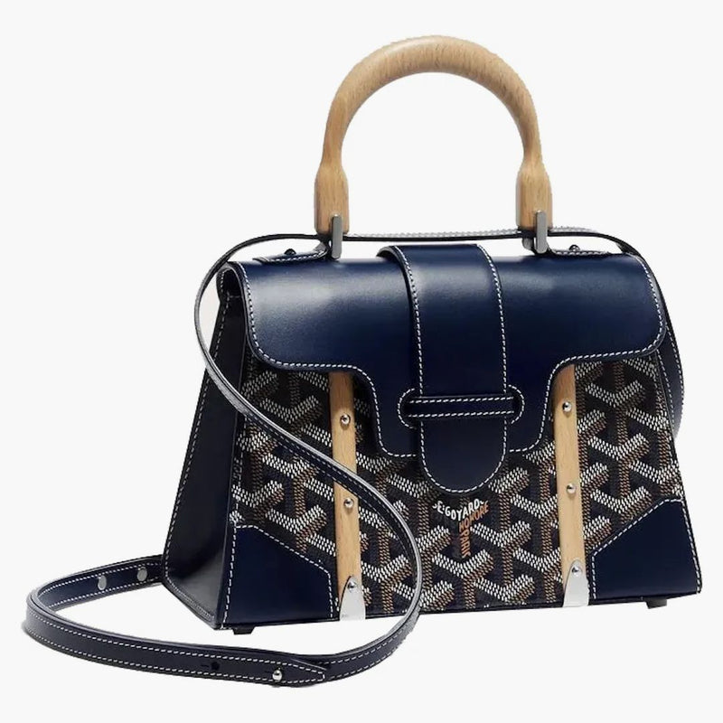 Goyard Saigon Structure Mini Bag Navy Blue