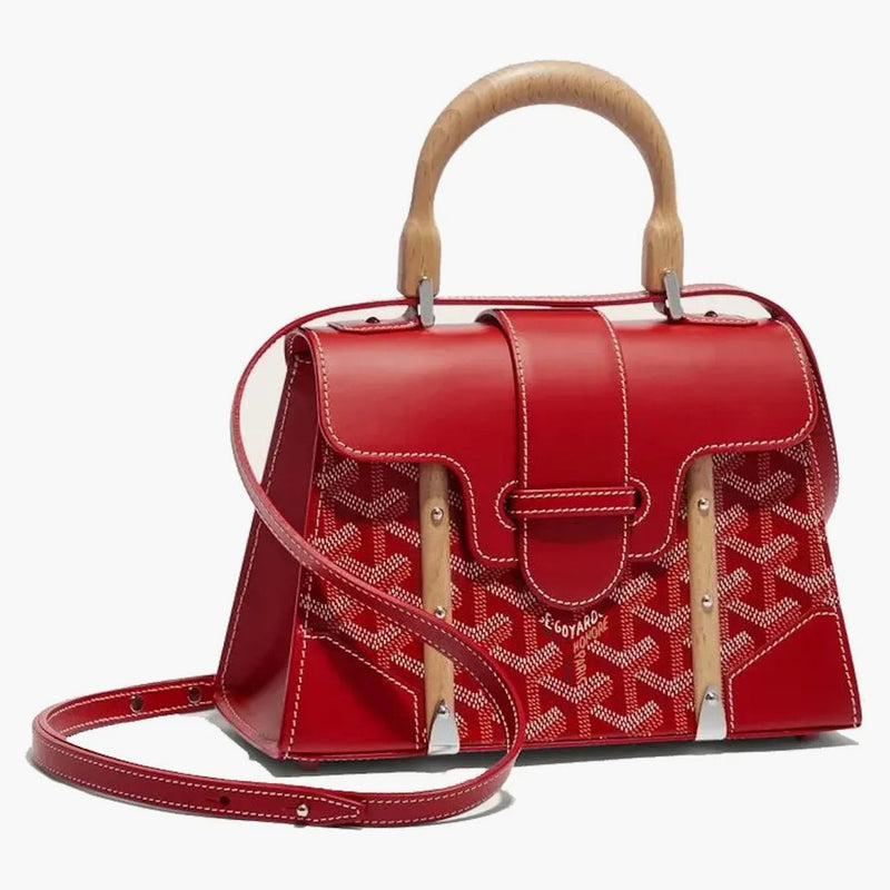Struttura di Goyard Saigon Mini borsa rossa