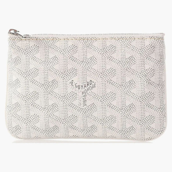 Goyard Senat Pouch Goyardine Mini White