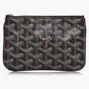 Goyard Senat Pouch Goyardine Mini Black
