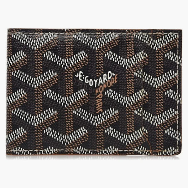 Goyard Slot Wallet Victoire Companion Goyardine Black Tan