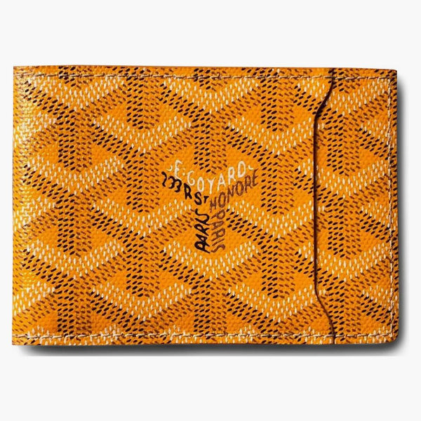 Goyard Slot Wallet Victoire Companion Goyardine Yellow