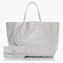 Goyard Saint Louis Tote Goyardine Gm White