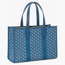 Goyard Villette Jacquard Tote Bag Pm Ocean Blue