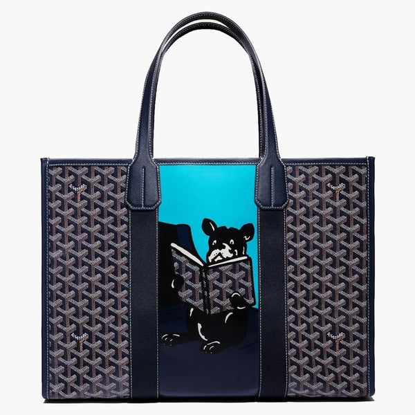 Goyard Villette Tote Bag Mm Navy Blue