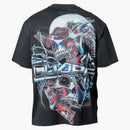 Té de cráneo cromado de guapi negro