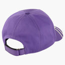 Gucci 100 Baseball Velcro Strap Cap Purple/White