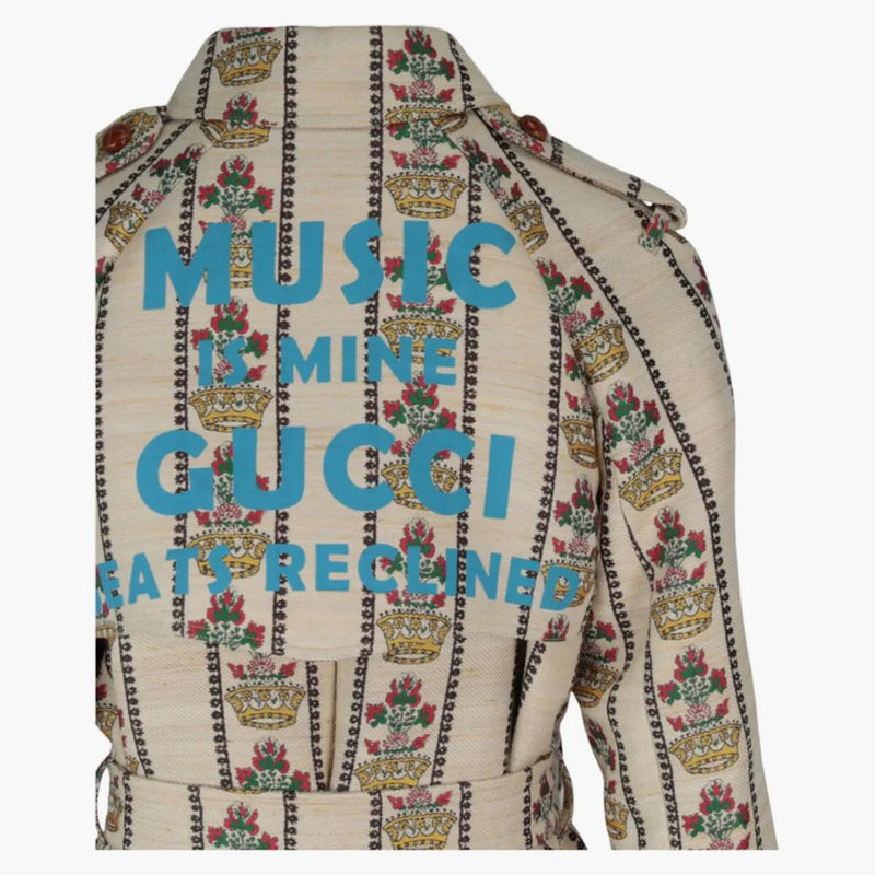 Gucci 100 Flower And Crown Coat Multi