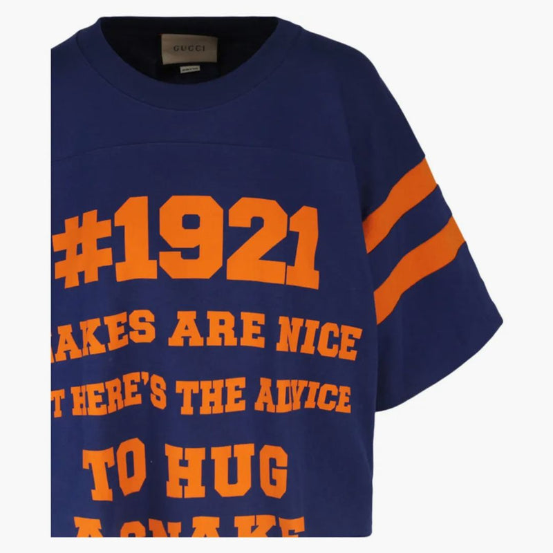 Gucci 1921 L'aveugle Par Amour T-shirt Blue