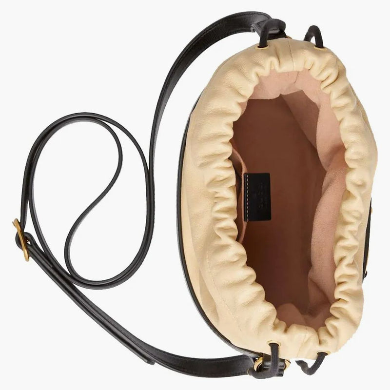 Gucci 1955 Horsebit Bucket Bag Small Black/Butter