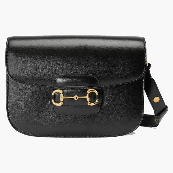 Gucci 1955 Horsebit ramenní taška černá