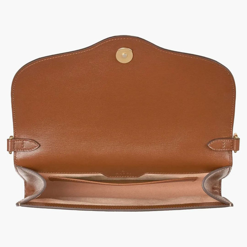 Gucci 1955 Horsebit Shoulder Bag Small Gg Supreme Beige/ebony