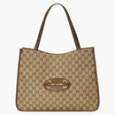 Gucci 1955 Horsebit dead Bag GG Supreme Beige/Ebony