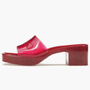 Gucci 60mm Slide Sandal Hibiscus Red Rubber