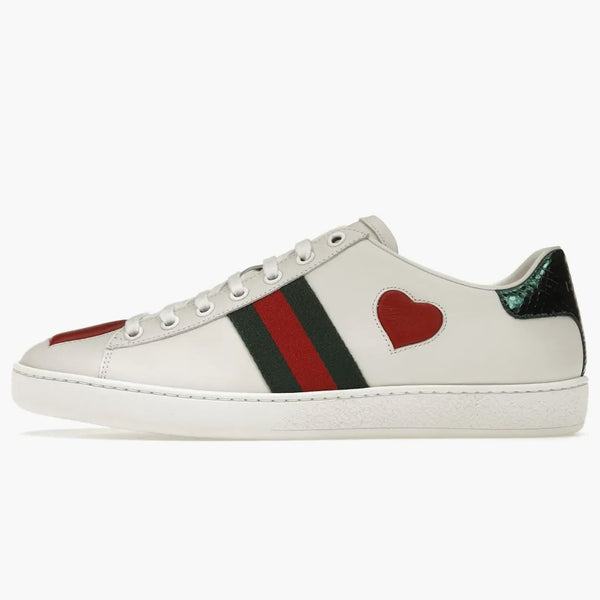 Gucci Ace Hafted Hearts (Women's)