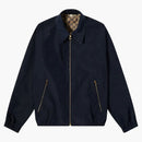 Gucci in tutta la giacca reversabile di gg Harrington Beige Navy