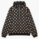 Gucci all over Half Zip Jacket Black Pink