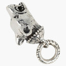 Gucci Anger Forest Wolf Head Charm Silver