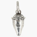 Gucci Anger Forest Wolf Head Charm Silver