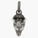 Gucci Anger Forest Wolf Head Charm Silver