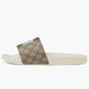 Gucci Animal Web Slides Beige
