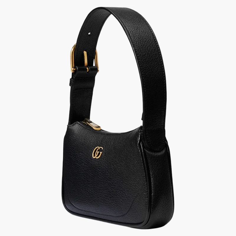 Gucci Aphrodite Shoulder Bag with Double G Black