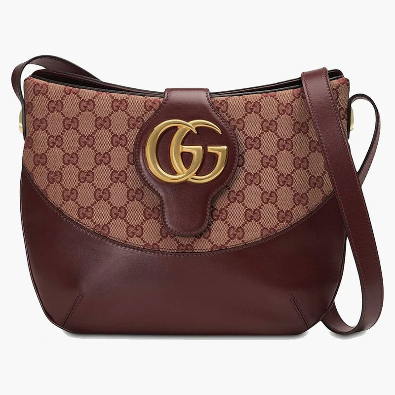 Gucci Arli GG Shoulder Bag Medium Burgundy