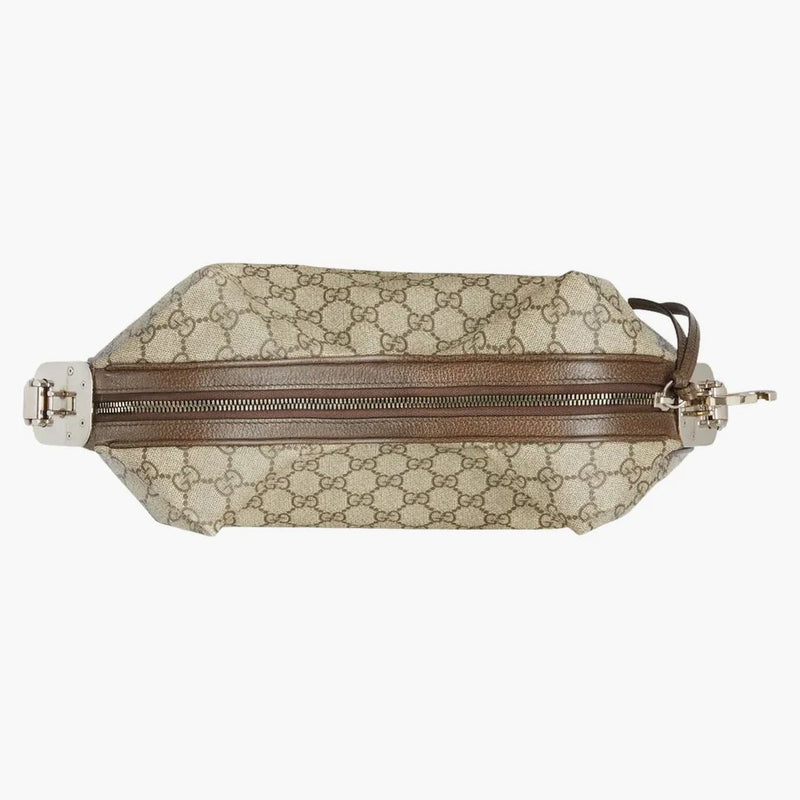 Gucci Attache axelväska stor GG Supreme Beige/Ebony/Multi