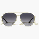 Gucci Aviator Chain Sluneční brýle šedý gradient (GG1088S-001-61)