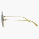 Gucci Aviator-Frame Metal Solglasögon Gold/Gold/Blue (GG1280S-30013904-003)