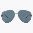 Gucci Aviator-Frame Metal Solglasögon Gold/Gold/Blue (GG1280S-30013904-003)