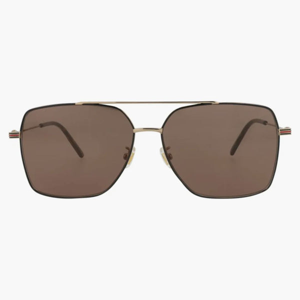 Occhiali da sole in metallo Gucci Aviator-Frame Gold/Oro/Brown (GG1053SK-30011661-002)