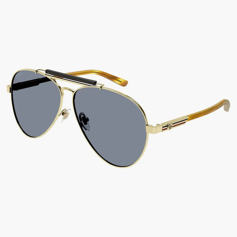 Gucci Aviator Frame Sunglasses Havana/Gray (GG1287S-004-Fri)