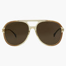 Gucci flygare solglasögon brun/guld/brun (GG1104S-30012810-002)