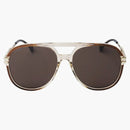 Sluneční brýle Gucci Aviator Green/Brown (GG1104S-002)