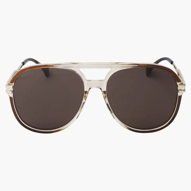 Gucci Aviator Sunglasses Green/Brown (GG1104S-002)