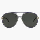 Gucci Aviator Sunglasses Gray/Silver/Gray (GG1104S-30012810-001)