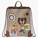 Gucci Courrier Chendstring supreme ricamato Appliques beige multicolore