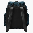Gucci Backpack GG Velvet Medium Blue